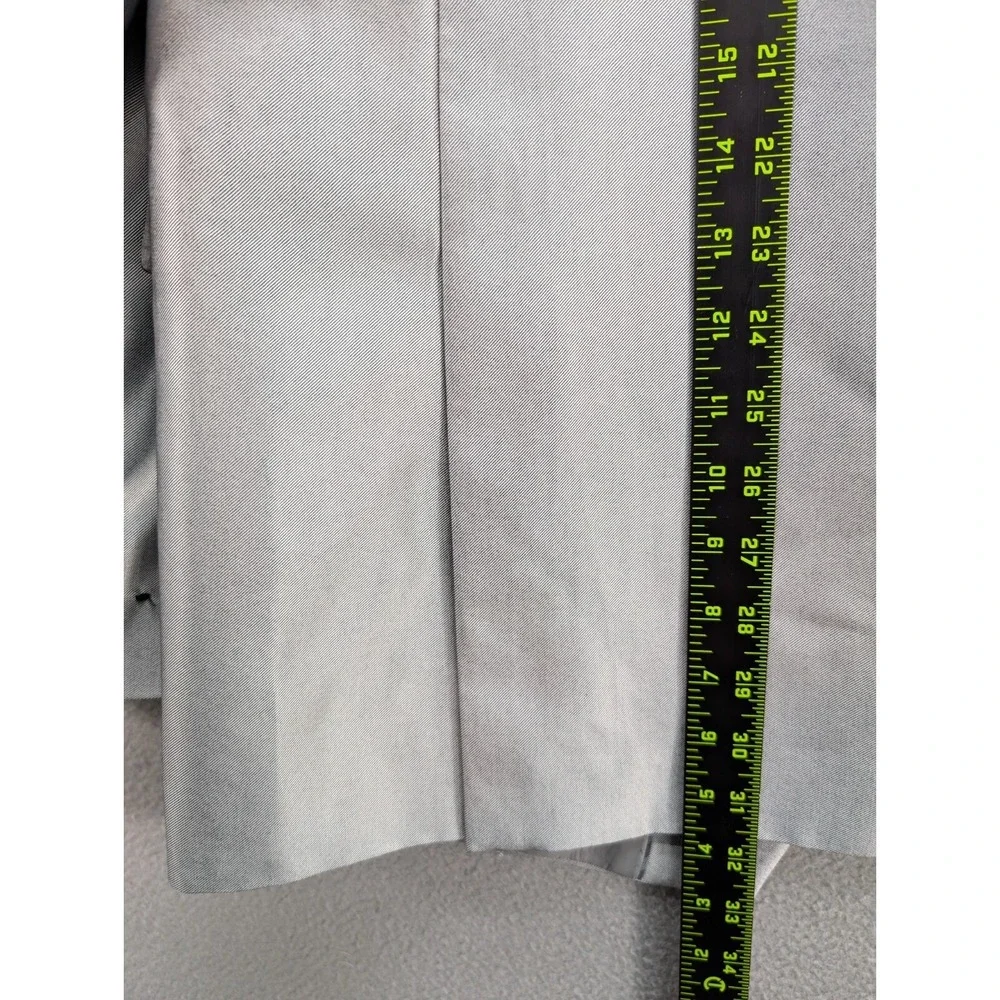 Vinci Sport Coat Blazer Mens Silver Two Button Rayon Blend Formal Wedding Sz 44L